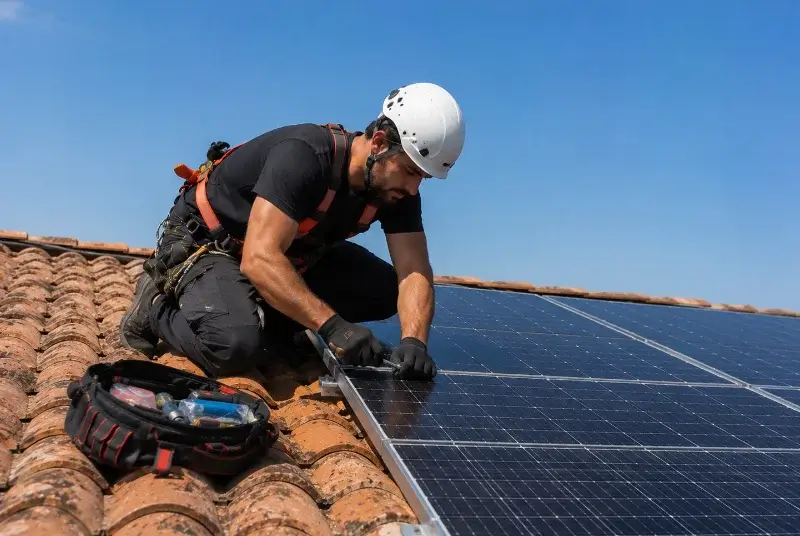 Maintenance et monitoring de panneaux solaires à Lantillac