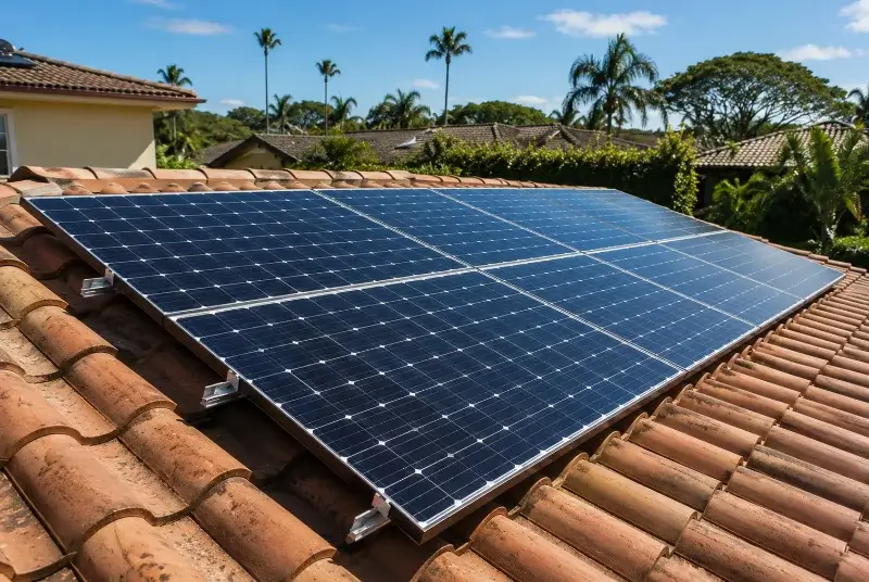 Installation de panneaux solaires à Lantillac